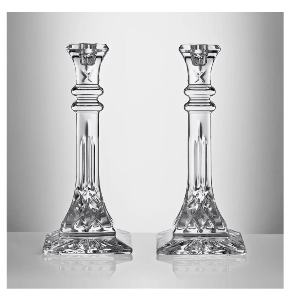 WATERFORD LISMORE 10” candlestick set of 2